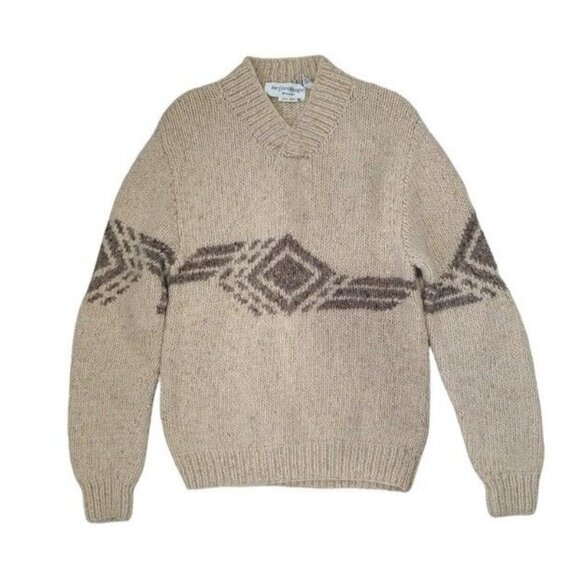 Yves Saint Laurent Sweater Size S Wool Cable Knit Vintage